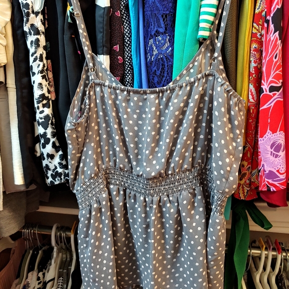 NWOT FullTilt Sheer Gray Tank sz M - Picture 4 of 4